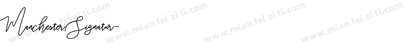 Manchester Signatur字体转换